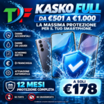 Kasko Full Smartphone da €501 a €1.000 - 12 mesi