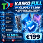 Kasko Full Smartphone da €1.001 a €1.500 - 12 mesi